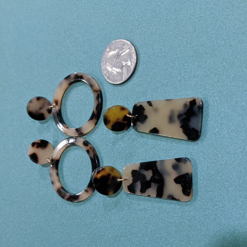 Two Pairs of Acrylic Earrings
